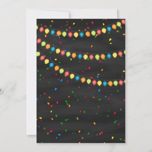 Feliz navidad Weihnachts-Party Fiesta Einladung (Rückseite)