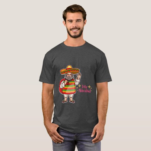 Feliz Navidad Weihnachts-Shirt T-Shirt (Vorne ganz)