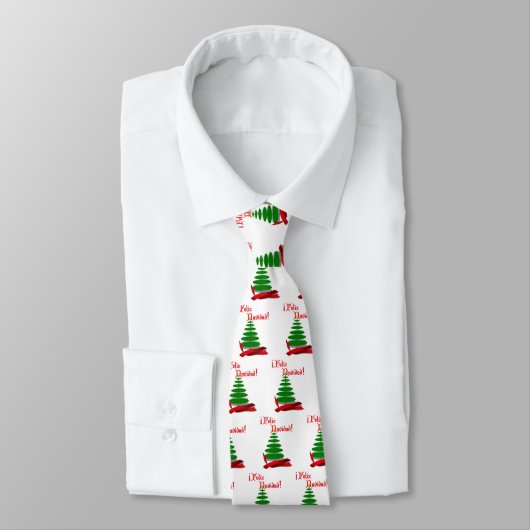 Feliz Navidad - Weihnachtsbaum mit Red Ribbon Krawatte (Gebunden)