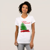 Feliz Navidad - Weihnachtsbaum mit Red Ribbon T-Shirt (Vorne ganz)