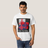 Feliz Navidad, Weihnachtsgeschenk-Dekoration T-Shirt (Vorne ganz)