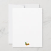 Feliz Navidad Weihnachtskaktuss-flache Karte (Rückseite)