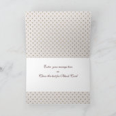 Feliz Navidad. Weihnachtskarte auf Spanisch Feiertagskarte (Innenseite)