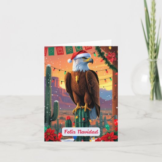 Feliz Navidad Weihnachtskarte Karte (Vorderseite)