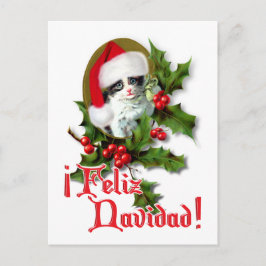 Feliz Navidad - Weihnachtskitten Feiertagspostkarte