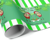 Feliz Navidad Weihnachtspara el Comelón Pupusas Geschenkpapier (Rolleneckpunkt)