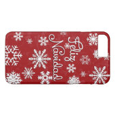 Feliz Navidad Weihnachtstelefonfälle Case-Mate iPhone Hülle (Rückseite (Horizontal))