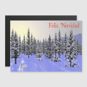 Feliz Navidad - Wintersolstice Magnetkarte (Vorne/Hinten)