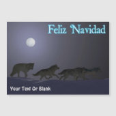 Feliz Navidad - Wolf Pack Magnetkarte (Vorderseite)