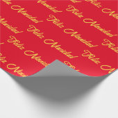 Feliz Navidad Wrapping Paper Geschenkpapier (Ecke)