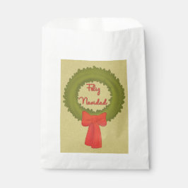 Feliz Navidad Wreath Geschenktütchen