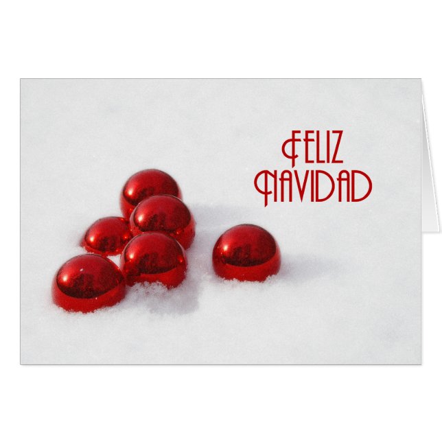 Feliz Navidad Xmas Ball (Vorderseite (Horizontal))