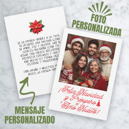 Feliz Navidad y Próspero Año Nuevo con Foto Einladung