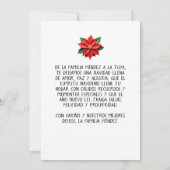 Feliz Navidad y Próspero Año Nuevo con Foto Einladung (Rückseite)