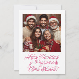 Feliz Navidad y Próspero Año Nuevo con Foto Einladung