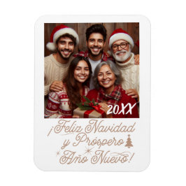Feliz Navidad y Próspero Año Nuevo con Foto Magnet