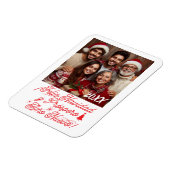 Feliz Navidad y Próspero Año Nuevo con Foto Magnet (Linke Seite)