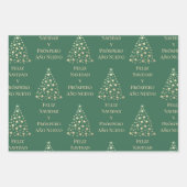Feliz Navidad y Prospero Año Nuevo Geschenkpapier Set (Vorderseite 3)