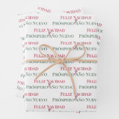 Feliz Navidad y Prospero Año Nuevo Geschenkpapier Set (Beispiel)
