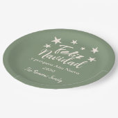 Feliz Navidad y próspero Año Nuevo Holiday Party Pappteller (Schrägansicht)