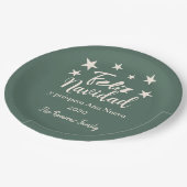 Feliz Navidad y próspero Año Nuevo Holiday Party Pappteller (Schrägansicht)