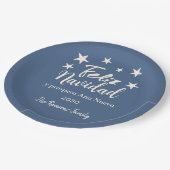 Feliz Navidad y próspero Año Nuevo Holiday Party Pappteller (Schrägansicht)