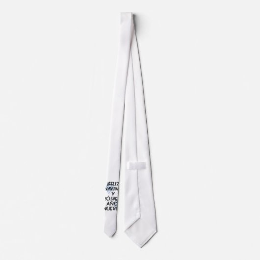 Feliz Navidad Y Prospero Ano Nuevo Krawatte (Rückseite)