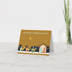 Feliz Navidad y próspero Año Nuevo, Spanisch Karte