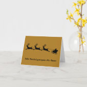 Feliz Navidad y próspero Año Nuevo, Spanisch Karte (Gelbe Blume)