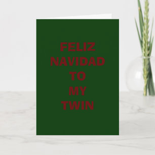 FELIZ NAVIDAD ZU MEIN ZWEI FEIERTAGSKARTE