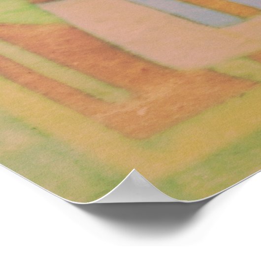 "Feliz Navided" Krippenlandschaft Poster (Ecke)