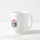 Feliz Navidog Cavalier Dog Weihnachtsmannmütze Ug Kaffeetasse (VorderseiteRechts)