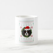 Feliz Navidog Cavalier Dog Weihnachtsmannmütze Ug Kaffeetasse (Mittel)