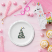 Feliz Navidog Christmas Dog T-Shirt, Funny Cute Xm Pappteller (Party)