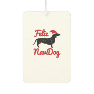 Feliz Navidog Dackel Weihnachten Autolufterfrischer