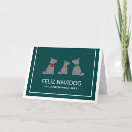 Feliz Navidog, das sonnige Spanische Weihnachten Karte