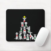 Feliz Navidog Funny Christmas Dog Cute Xmas Tree D Mousepad (Mit Mouse)