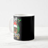 Feliz Navidog German Shepherd Dog Holiday Merry Ch Kaffeetasse (Vorderseite Links)