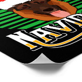 Feliz Navidog German Shepherd Dog Holiday Merry Ch Poster (Ecke)