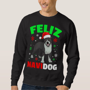 Feliz Navidog Pitbull Dog Ugly Xmas Sweater Sweatshirt