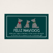 Feliz Navidog, Spanischer Weihnachtsfahrschein (Vorderseite)