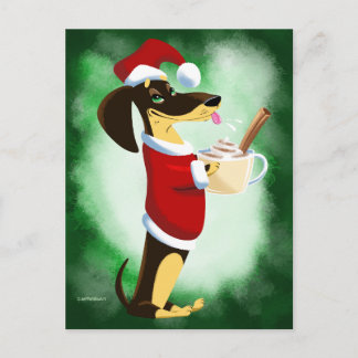 FELIZ NOGGY DOG von Jeff Willis Art Feiertagspostkarte