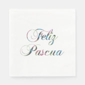 Feliz Pascua Napkins Serviette (Vorderseite)