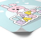 Feliz Pascua Poster (Ecke)