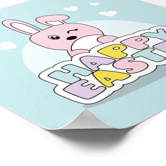 Feliz Pascua Poster (Ecke)