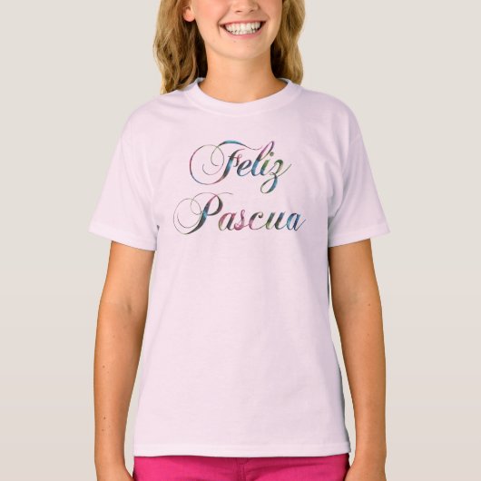 Feliz Pascua Spanish Language Happy Easter T - Shi T-Shirt (Vorderseite)