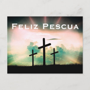 Feliz Pescua Ostergrüße Postkarte