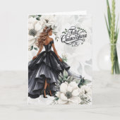 Feliz Quinceanera 15th Birthday Classic Black Karte (Vorderseite)