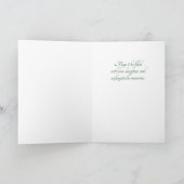 Feliz Quinceanera 15th Birthday Emerald Green Karte (Innenseite)