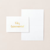 Feliz Quinceañera! Folienkarte (Anzeige)
